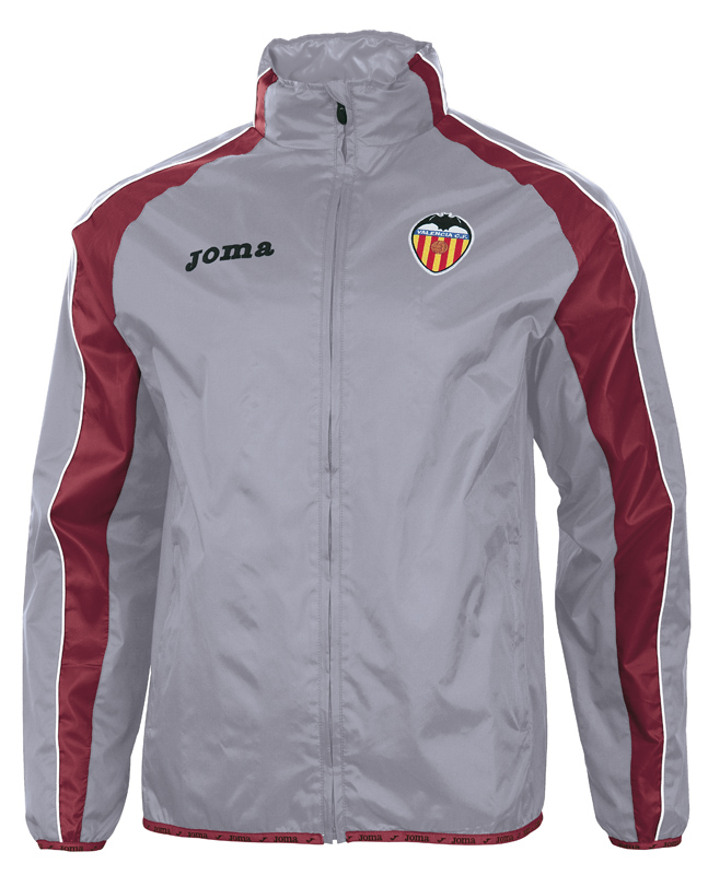 Valencia CF Joma rain Wind jacket K Way Grey 2012 13 ZIP POCKETS Men eBay