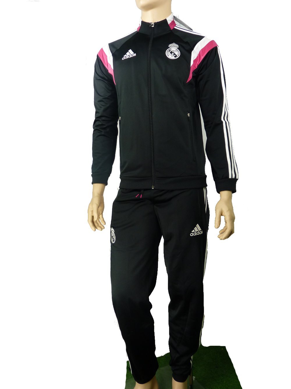 Real Madrid Adidas Survetement Training PES 2014 15 Noir Poches ZIP