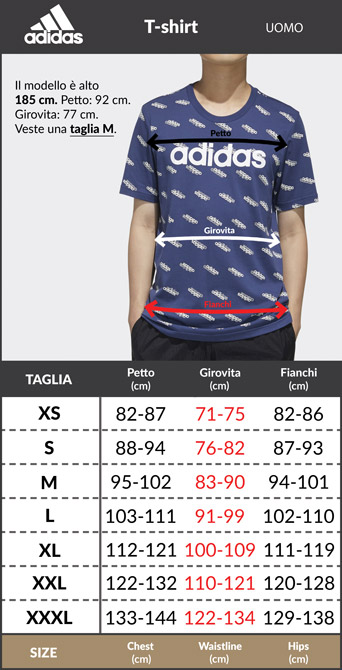 Tabella taglie e misure Maglia da Portiere Adidas Squadra 25 Goalkeeper Uomo Poliestere Aeroready maniche lunghe con protezione ai gomiti Arancione