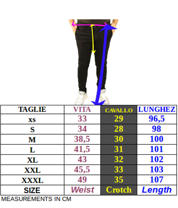 Tabella taglie e misure Pantaloni Tuta JUVENTUS FC adidas UBP TP Tasche con zip 2025 Nero