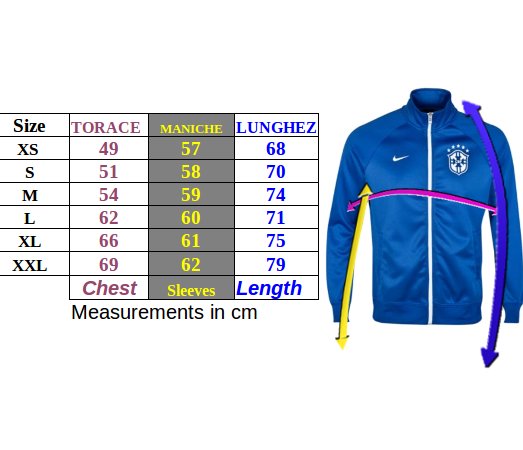Tabella taglie e misure felpa Cappuccio PSG Nike Pullover Club Cotone Garzato french terry uomo 2023 24 Giallo