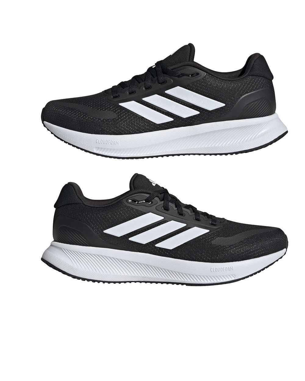 Scarpe Sneakers UOMO Adidas RUNFALCON 5 Nero Bianco Running jogging - Zdjęcie 12 z 22