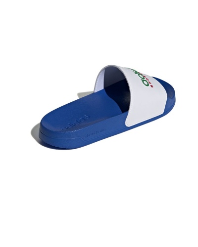 Ciabatte Gomma doccia mare piscina Adidas ADILETTE SHOWER Linear UNISEX Bianco Royal - Adidas ADILETTE SHOWER Linear UNISEX White Royal shower rubber slippers - Adidas ADILETTE SHOWER Linear UNISEX Pantoufles de douche en caoutchouc blanc Royal - Adidas ADILETTE SHOWER Linear UNISEX White Royal Dusch-Gummi-Hausschuhe