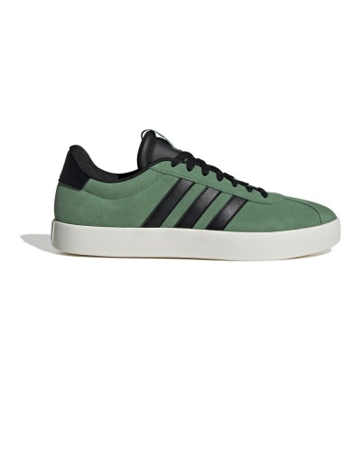 Scarpe Sportive Sneakers Adidas VL Court 3.0 pelle uomo Verde - Sports Shoes Sneakers Adidas VL Court 3.0 mens leather Green - Chaussures de sport Baskets Adidas VL Court 3.0 homme cuir Vert - Sportschuhe Turnschuhe Adidas VL Court 3.0 herren leder Grün