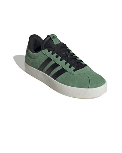 Scarpe Sportive Sneakers Adidas VL Court 3.0 pelle uomo Verde - Sports Shoes Sneakers Adidas VL Court 3.0 mens leather Green - Chaussures de sport Baskets Adidas VL Court 3.0 homme cuir Vert - Sportschuhe Turnschuhe Adidas VL Court 3.0 herren leder Grün