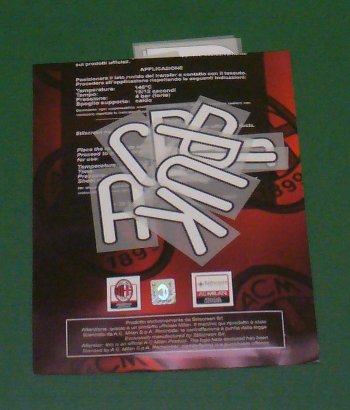 24H Ac Milan Kit Printing Numero Lettera x maglia calcio 2009 10 Home - Foto 4 di 23