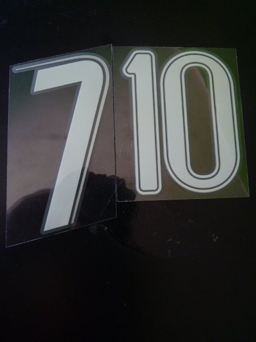 24H Kit Printing Numero a scelta x pantaloncino calcio PVC 2007 2013 - Imagen 7 de 8