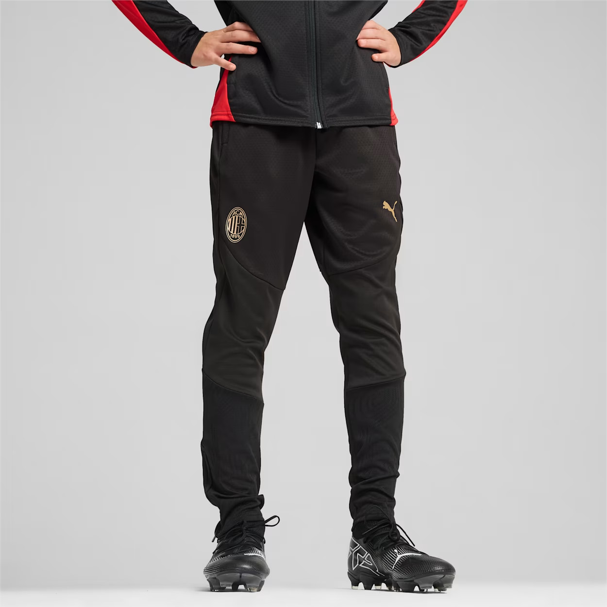 Ac Milan Puma Pantaloni tuta allenamento Nero Bambino Ragazzo 2024 25 training - Imagen 9 de 13