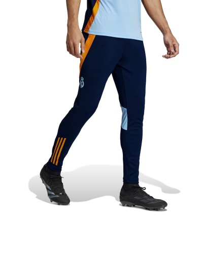 Pantaloni Tuta Allenamento REAL MADRID RMFC adidas Uomo Poliestere AEROREADY Tasche con zip BLUE 2024 25 - Training Suit Pants REAL MADRID RMFC adidas Men Polyester AEROREADY Pockets with zip BLUE 2024 25 - Pantalon de survêtement REAL MADRID RMFC adidas Homme Polyester AEROREADY Poches avec zip BLEU 2024 25 - Trainingshose REAL MADRID RMFC adidas Herren Polyester AEROREADY Taschen mit Reißverschluss BLAU 2024 25
