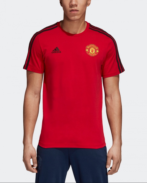 Details zu Manchester United Adidas 3 Stripe Freizeit T shirt 2018 19 Herren Baumwolle Details zu Manchester United Adidas 3 Stripe Freizeit T shirt 2018 19 Herren Baumwolle