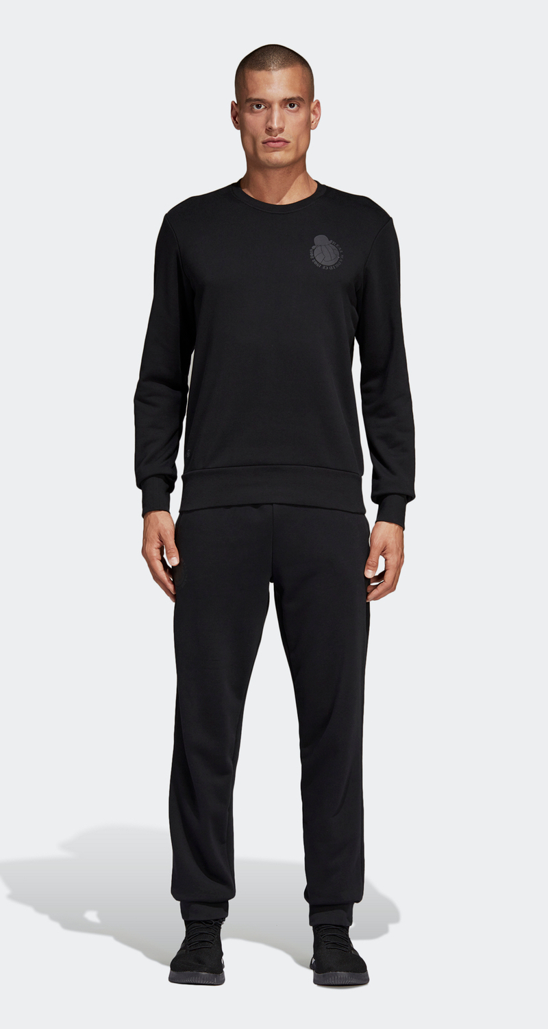 tuta adidas nera cotone